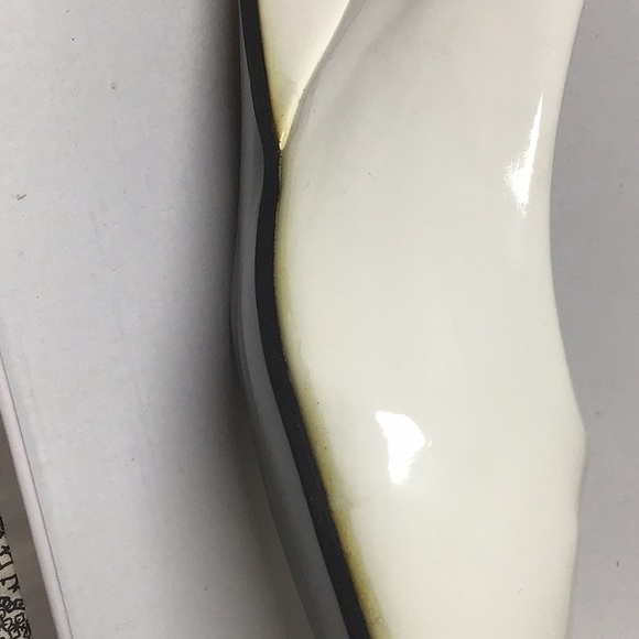 Paidian Wetlooks Patent Leather Wedge Shoe , White, gr.39 - Picture 5 of 6